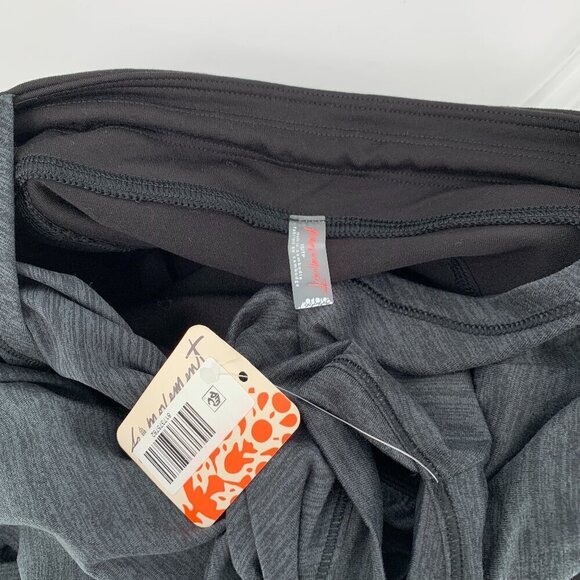 FP Free People Movement Off to Races jumpsuit athletic black gray cut-out new XS - Picture 6 of 6